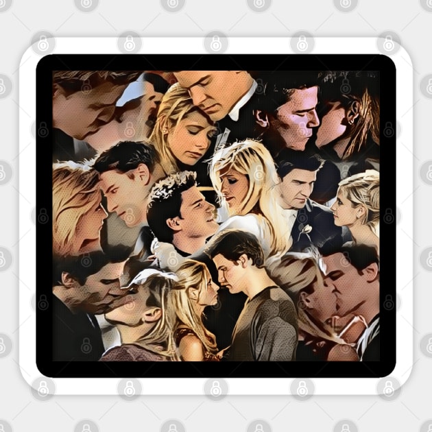 Buffy and Angel | Bangel | BTVS Sticker by Singletary Creation